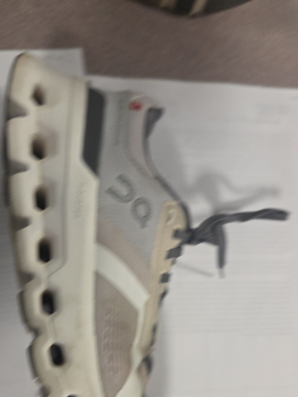ON Cloudwhite/Gray Running Shoe